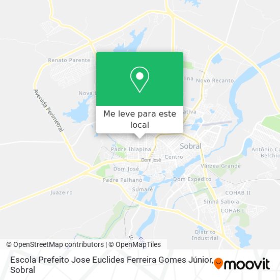 Escola Prefeito Jose Euclides Ferreira Gomes Júnior mapa