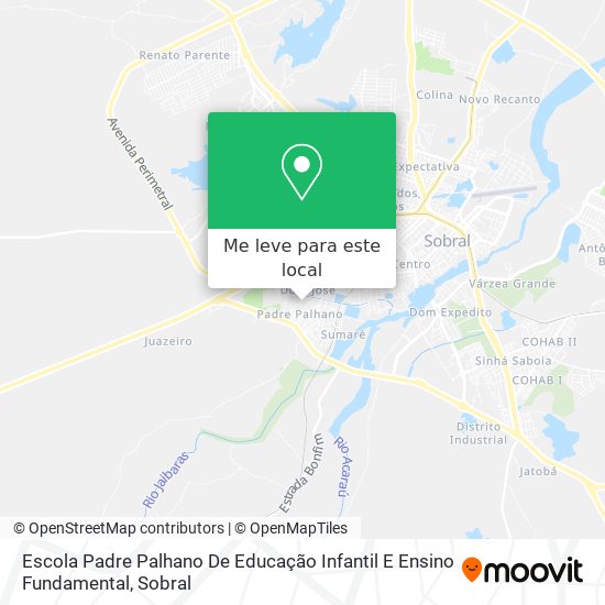 Escola Padre Palhano De Educação Infantil E Ensino Fundamental mapa