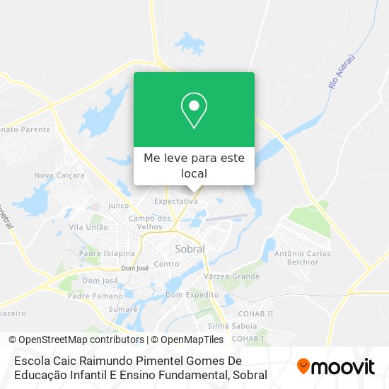 Escola Caic Raimundo Pimentel Gomes De Educação Infantil E Ensino Fundamental mapa