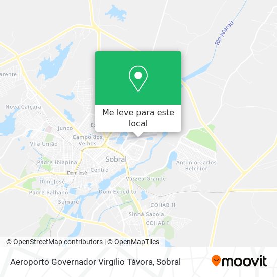 Aeroporto Governador Virgílio Távora mapa