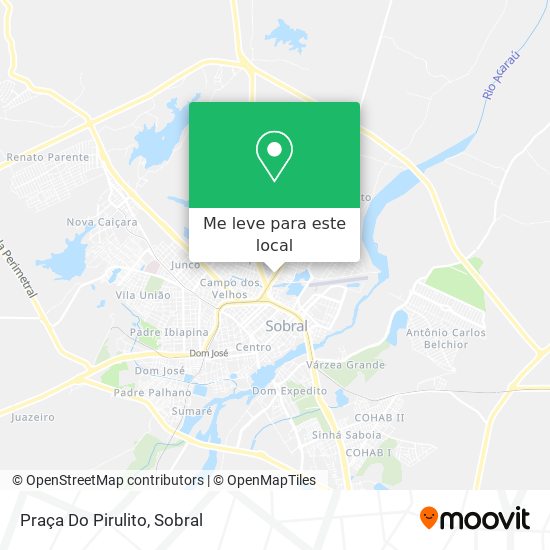 Praça Do Pirulito mapa
