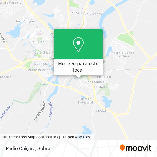 Rádio Caiçara mapa