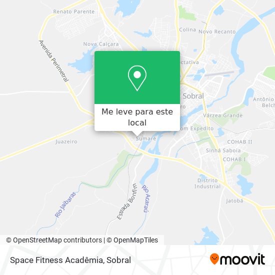 Space Fitness Acadêmia mapa