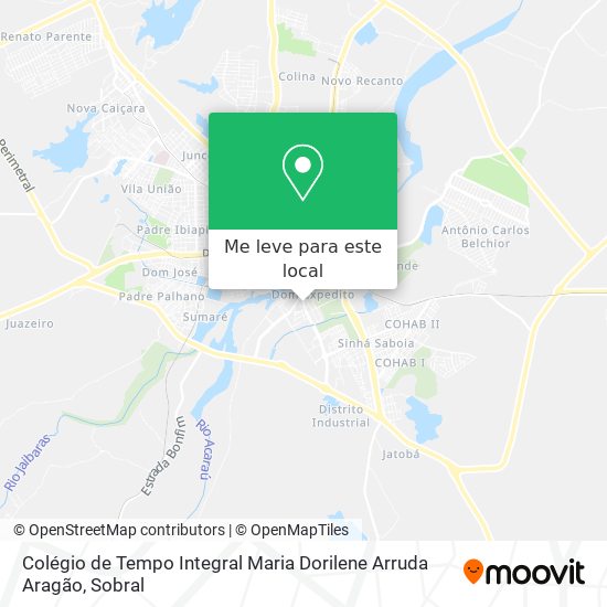 Colégio de Tempo Integral Maria Dorilene Arruda Aragão mapa