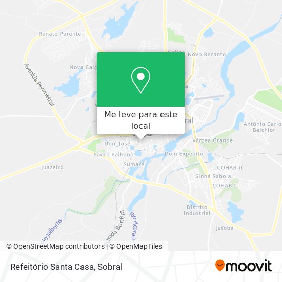 Refeitório Santa Casa mapa