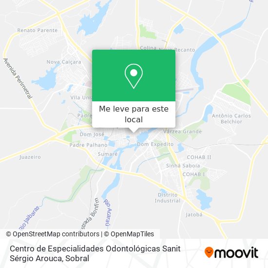 Centro de Especialidades Odontológicas Sanit Sérgio Arouca mapa