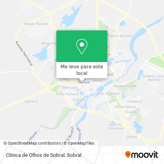 Clínica de Olhos de Sobral mapa