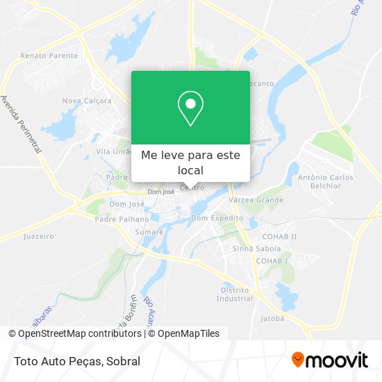 Toto Auto Peças mapa