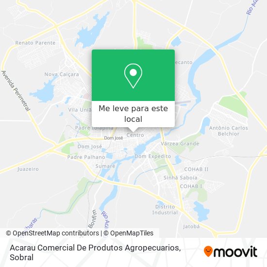 Acarau Comercial De Produtos Agropecuarios mapa