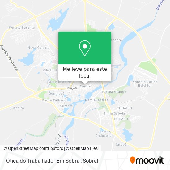 Ótica do Trabalhador Em Sobral mapa