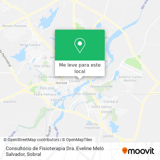 Consultório de Físioterapia Dra. Eveline Meló Salvador mapa