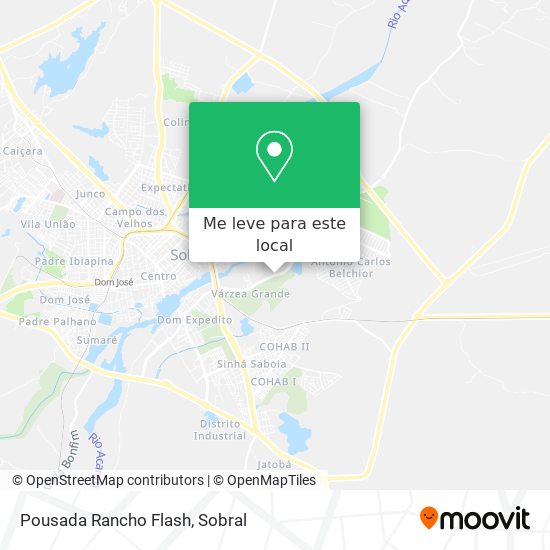 Pousada Rancho Flash mapa