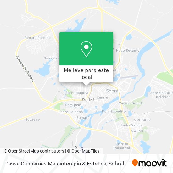 Císsa Guimarães Massoterapia & Estética mapa