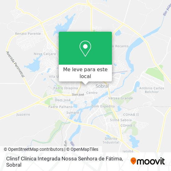 Clinsf Clínica Integrada Nossa Senhora de Fátima mapa