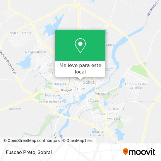 Fuscao Preto mapa