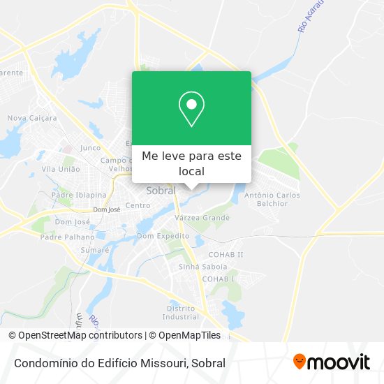 Condomínio do Edifício Missouri mapa