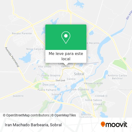 Iran Machado Barbearia mapa