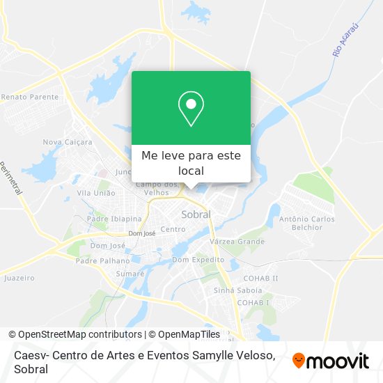 Caesv- Centro de Artes e Eventos Samylle Veloso mapa