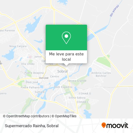 Supermercado Rainha mapa