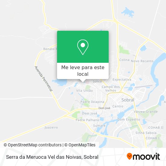 Serra da Meruoca Vel das Noivas mapa