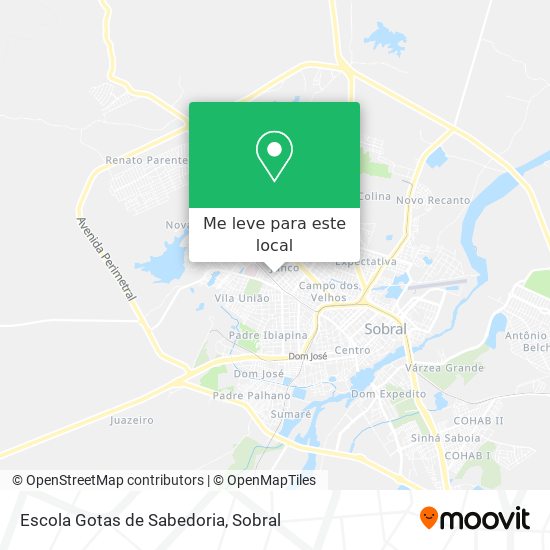 Escola Gotas de Sabedoria mapa