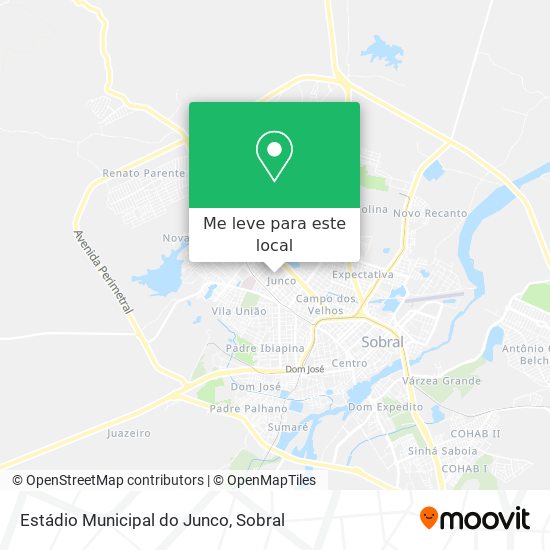 Estádio Municipal do Junco mapa