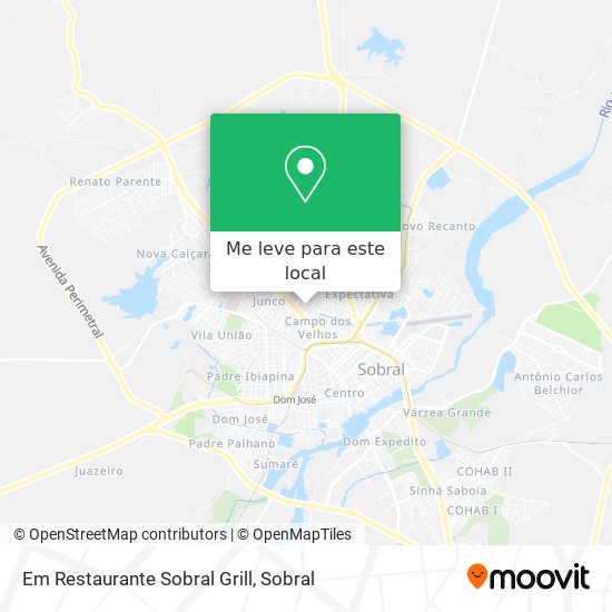 Em Restaurante Sobral Grill mapa