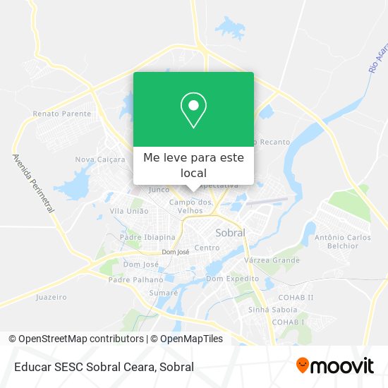 Educar SESC Sobral Ceara mapa