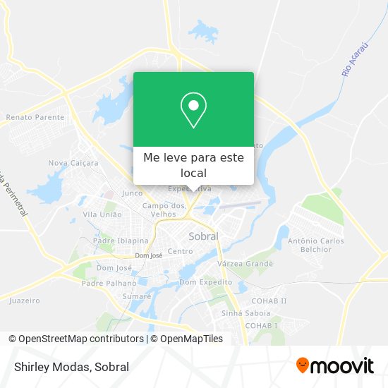 Shirley Modas mapa