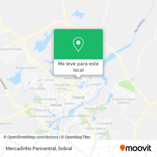 Mercadinho Pericentral mapa