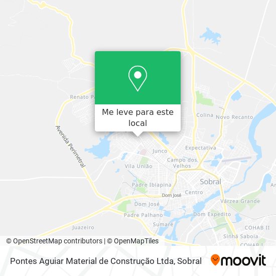 Pontes Aguiar Material de Construção Ltda mapa