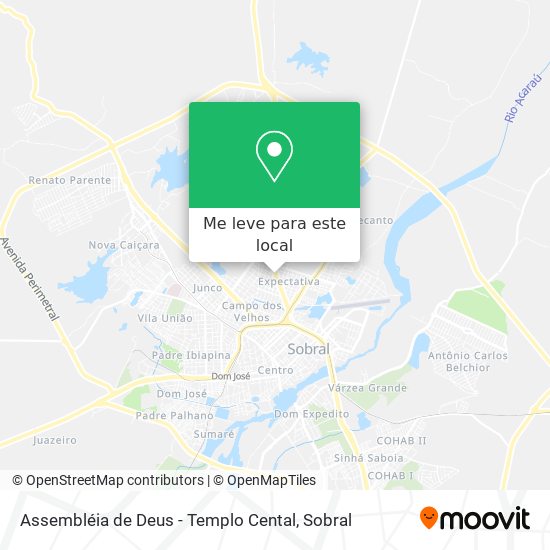 Assembléia de Deus - Templo Cental mapa