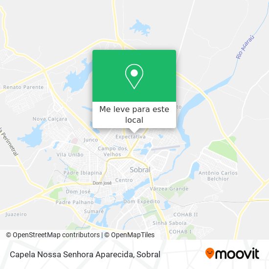 Capela Nossa Senhora Aparecida mapa