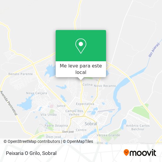 Peixaria O Grilo mapa