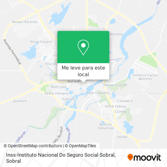Inss-Instituto Nacional Do Seguro Social Sobral mapa