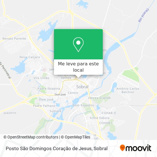Posto São Domingos Coração de Jesus mapa