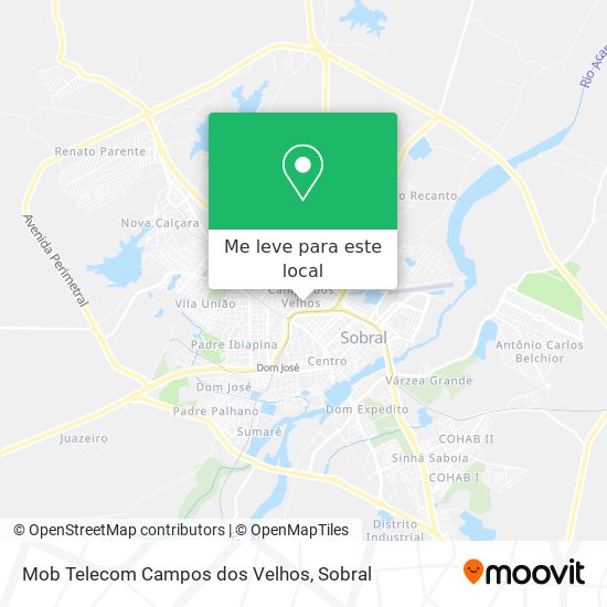 Mob Telecom Campos dos Velhos mapa
