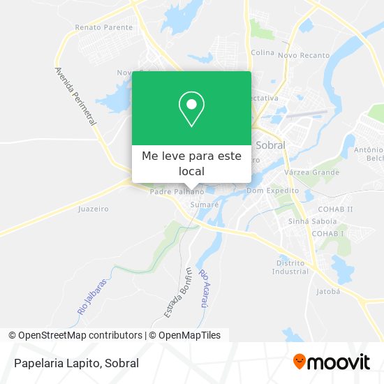 Papelaria Lapito mapa