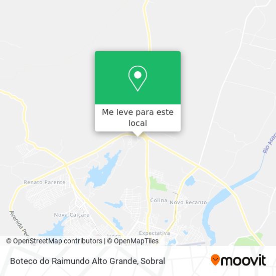 Boteco do Raimundo Alto Grande mapa