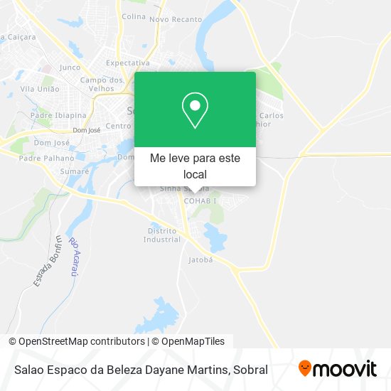 Salao Espaco da Beleza Dayane Martins mapa