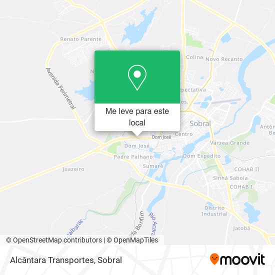 Alcântara Transportes mapa