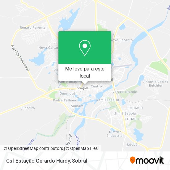 Csf Estação Gerardo Hardy mapa
