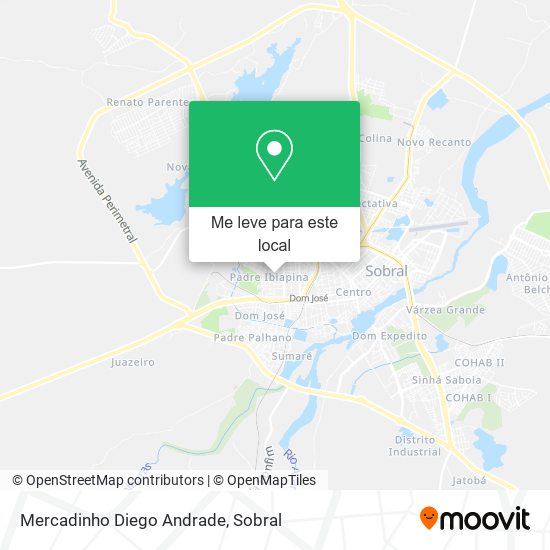 Mercadinho Diego Andrade mapa