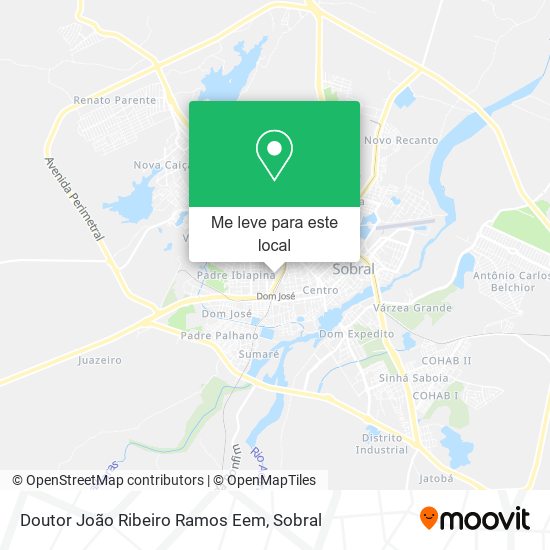 Doutor João Ribeiro Ramos Eem mapa