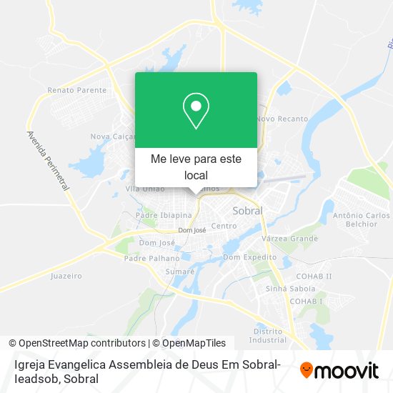 Igreja Evangelica Assembleia de Deus Em Sobral-Ieadsob mapa