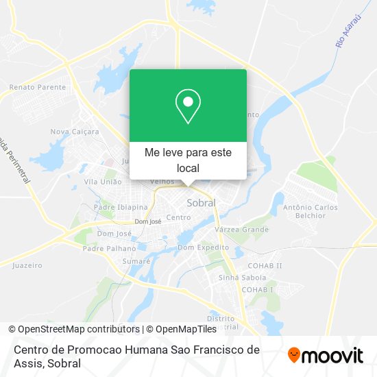 Centro de Promocao Humana Sao Francisco de Assis mapa