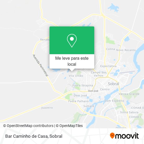 Bar Caminho de Casa mapa