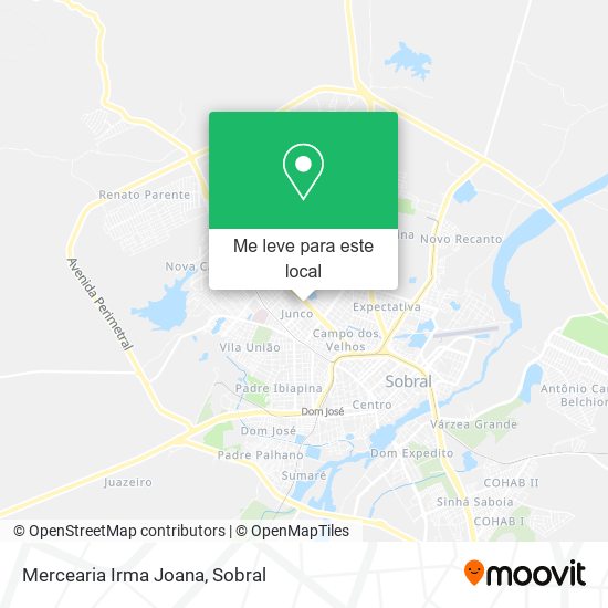 Mercearia Irma Joana mapa