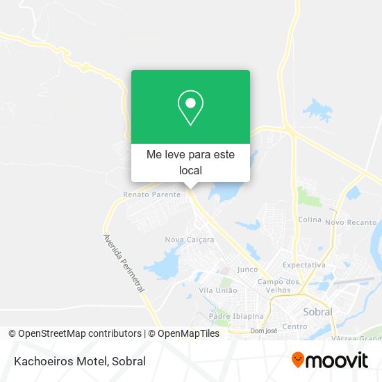 Kachoeiros Motel mapa