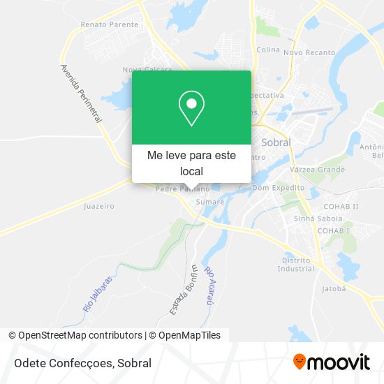 Odete Confecçoes mapa